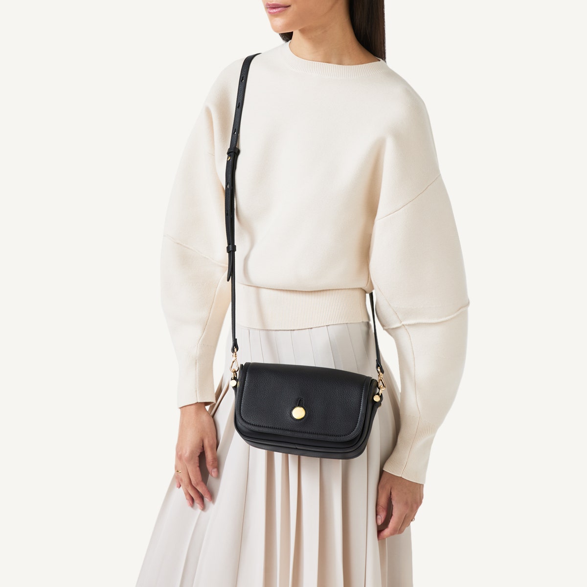 Radley London Black Small Flapover Cross Body Bag