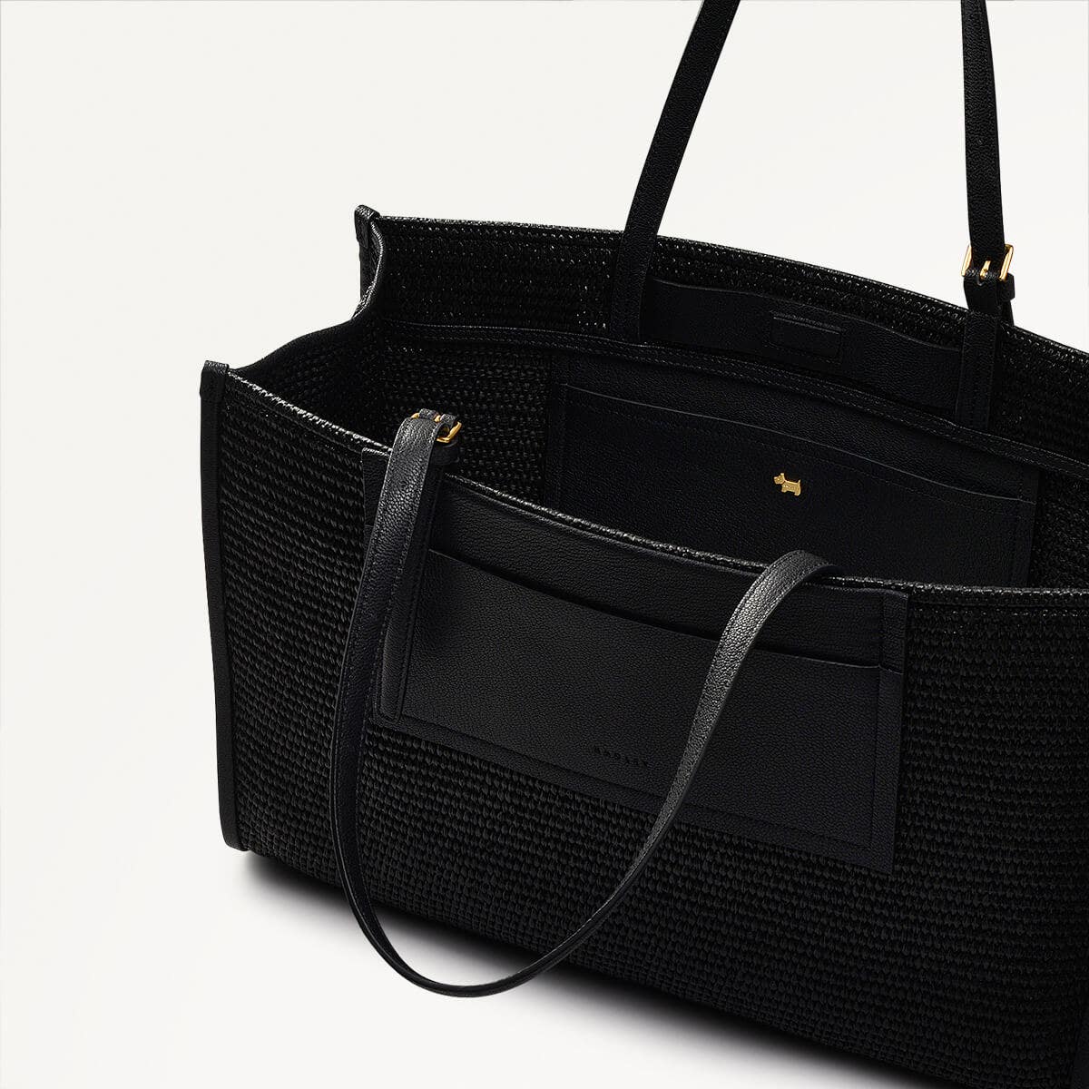Radley London Black Large Open Top Tote Bag
