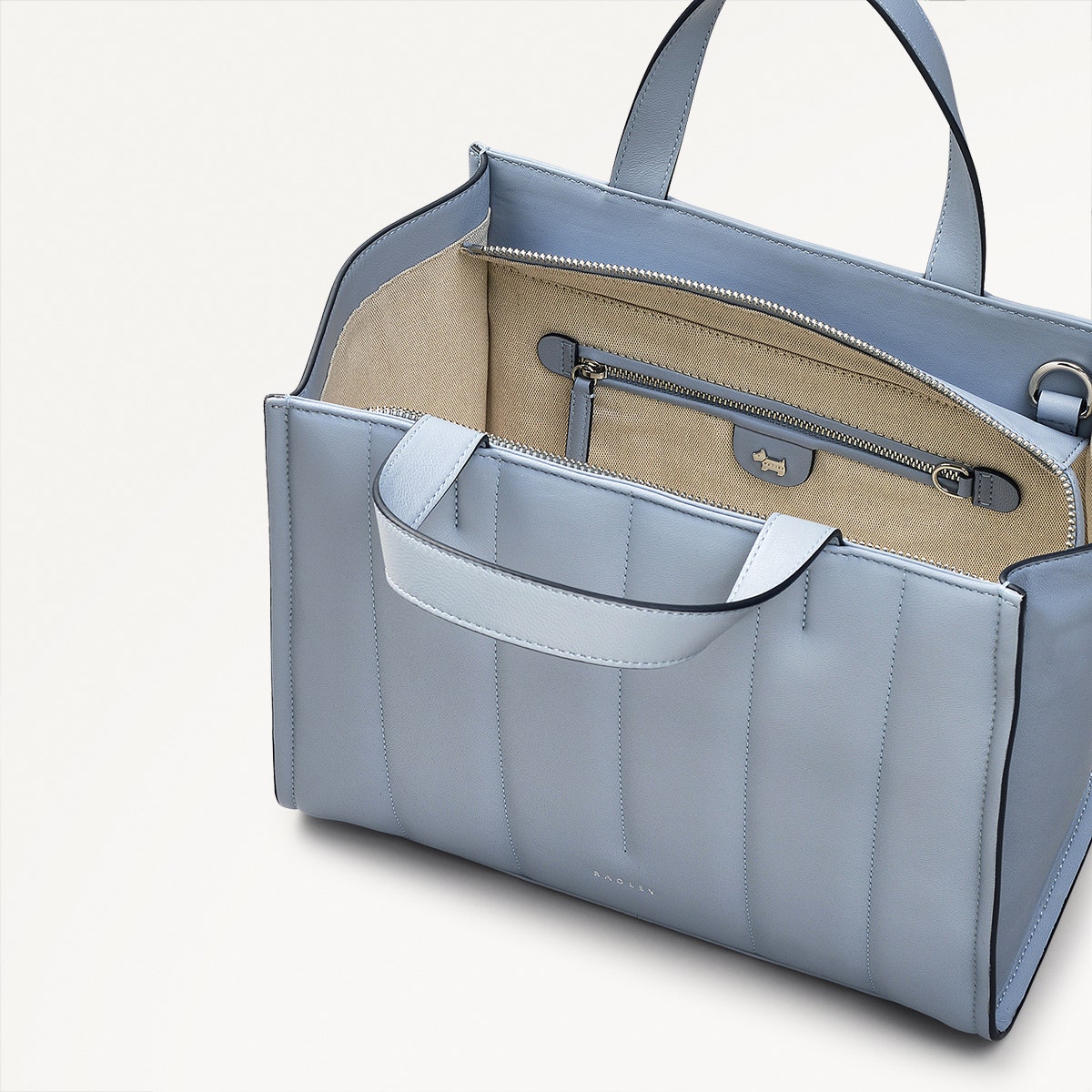 Radley London Smoke Blue Medium Ziptop Grab Bag