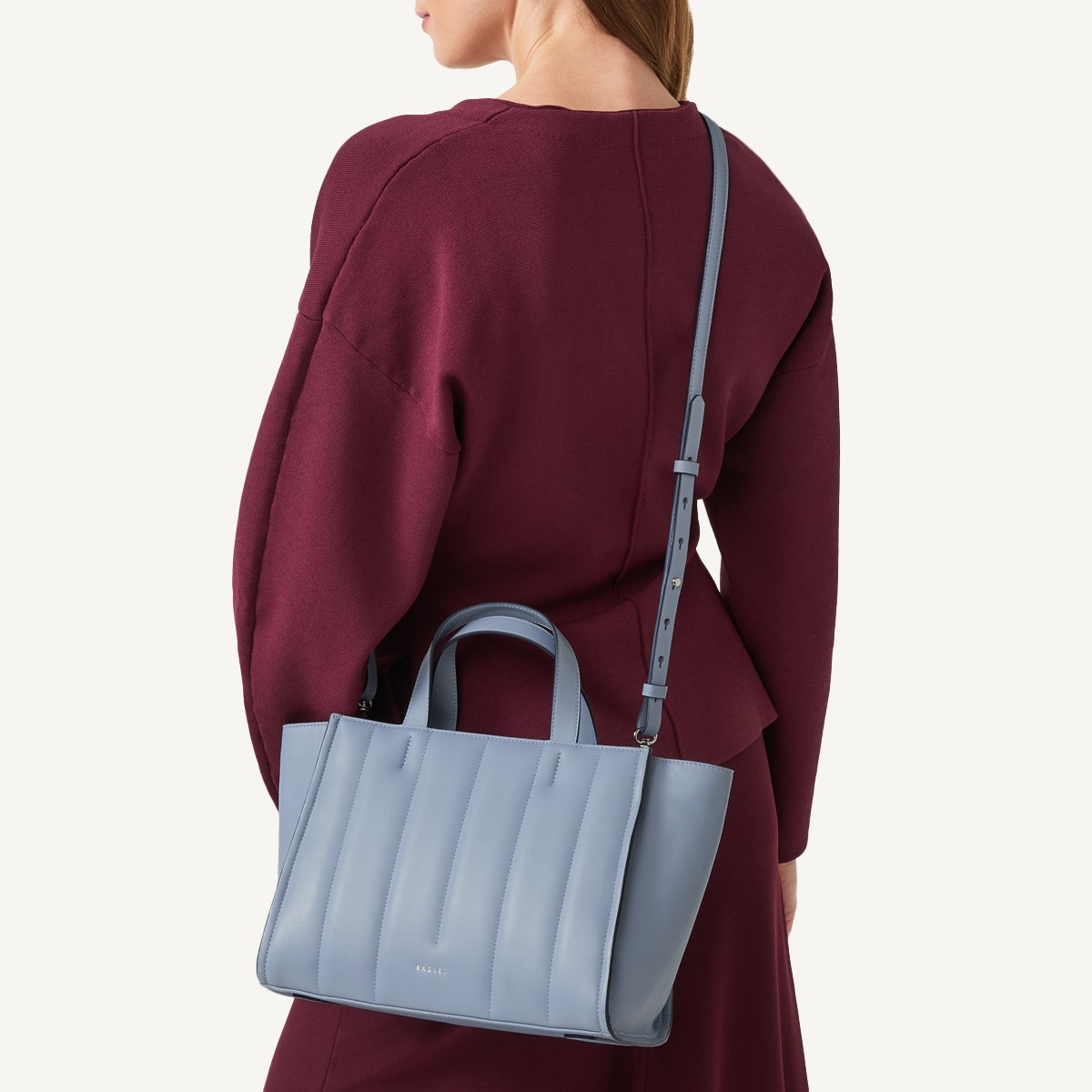 Radley London Smoke Blue Medium Ziptop Grab Bag