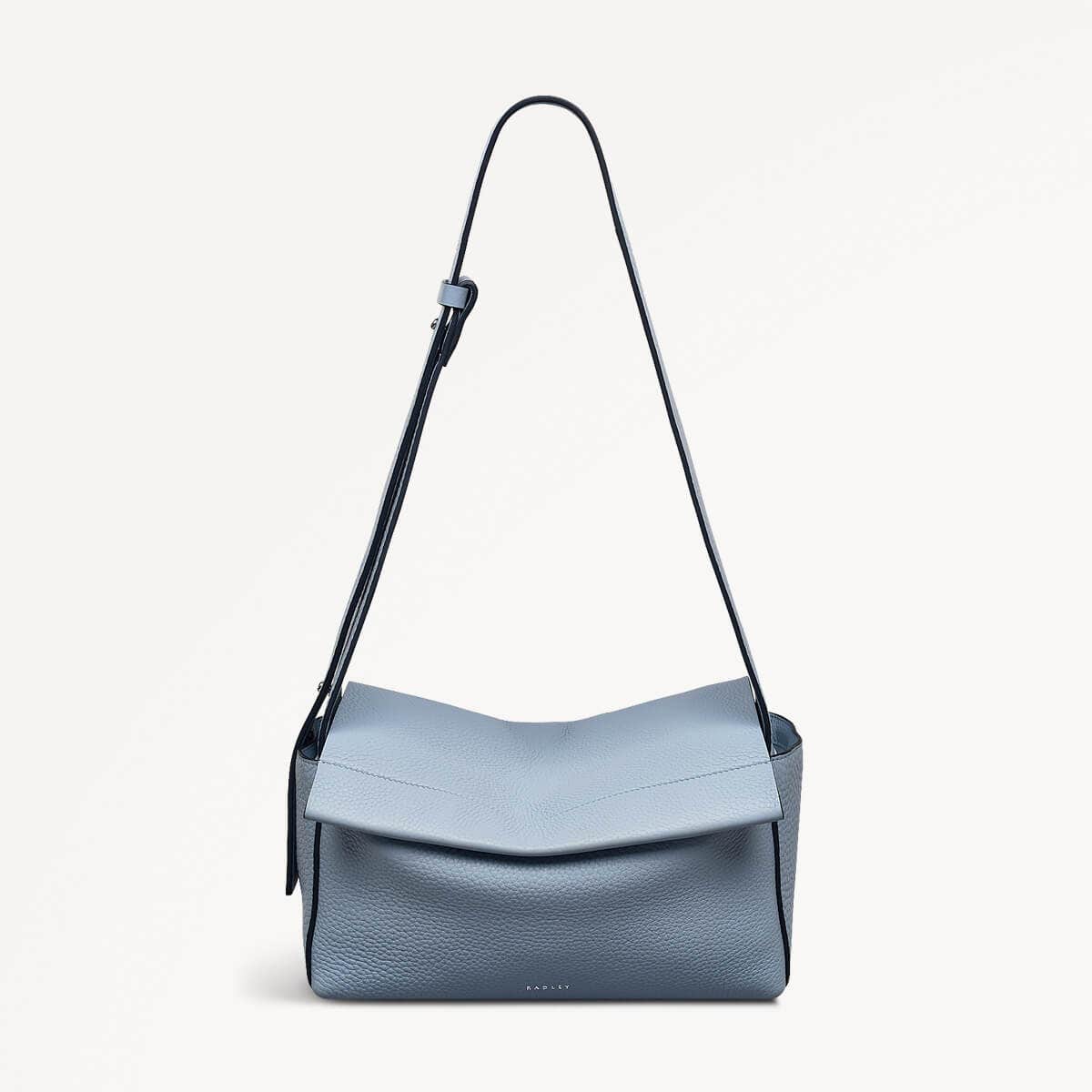 Radley London Smoke Blue Medium Ziptop Shoulder Bag