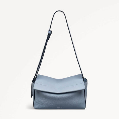 Radley London Smoke Blue Medium Ziptop Shoulder Bag