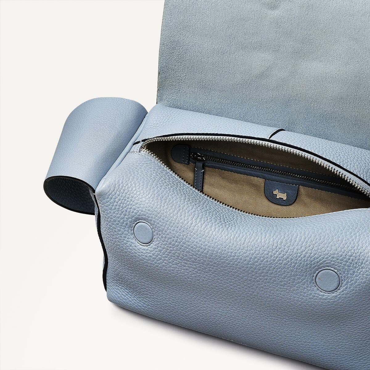 Radley London Smoke Blue Medium Ziptop Shoulder Bag