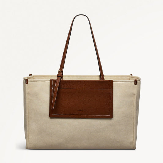 Radley London Natural Large Ziptop Tote Bag