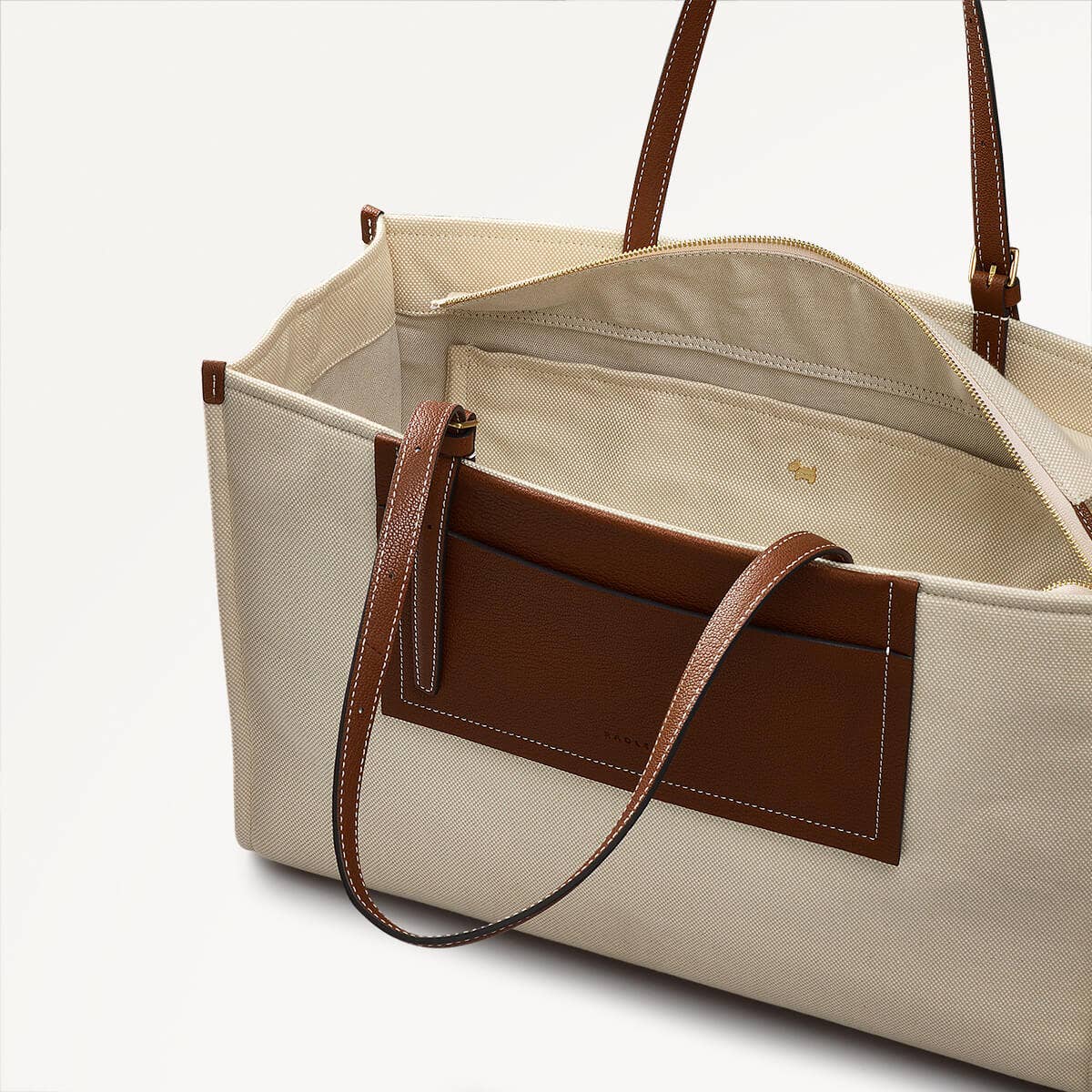 Radley London Natural Large Ziptop Tote Bag