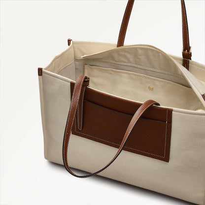 Radley London Natural Large Ziptop Tote Bag