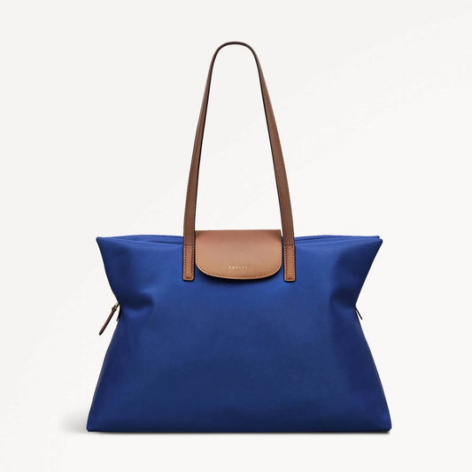Radley London Yves Blue Medium Ziptop Tote Bag
