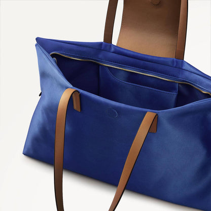 Radley London Yves Blue Medium Ziptop Tote Bag