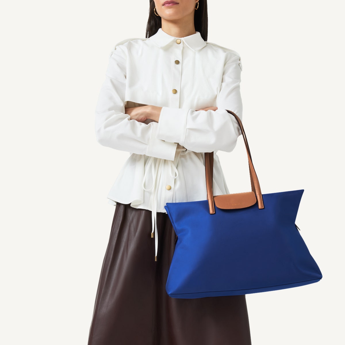 Radley London Yves Blue Medium Ziptop Tote Bag