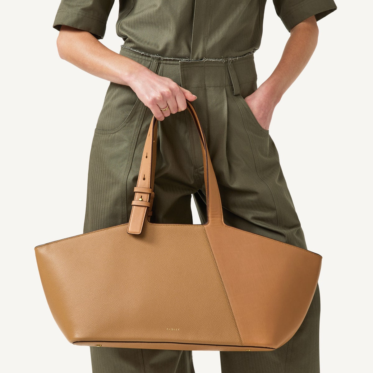 Radley London Dark Butter Large Ziptop Shoulder Bag