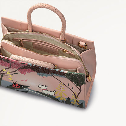 Radley London Prairie Pink Medium Ziptop Grab Bag