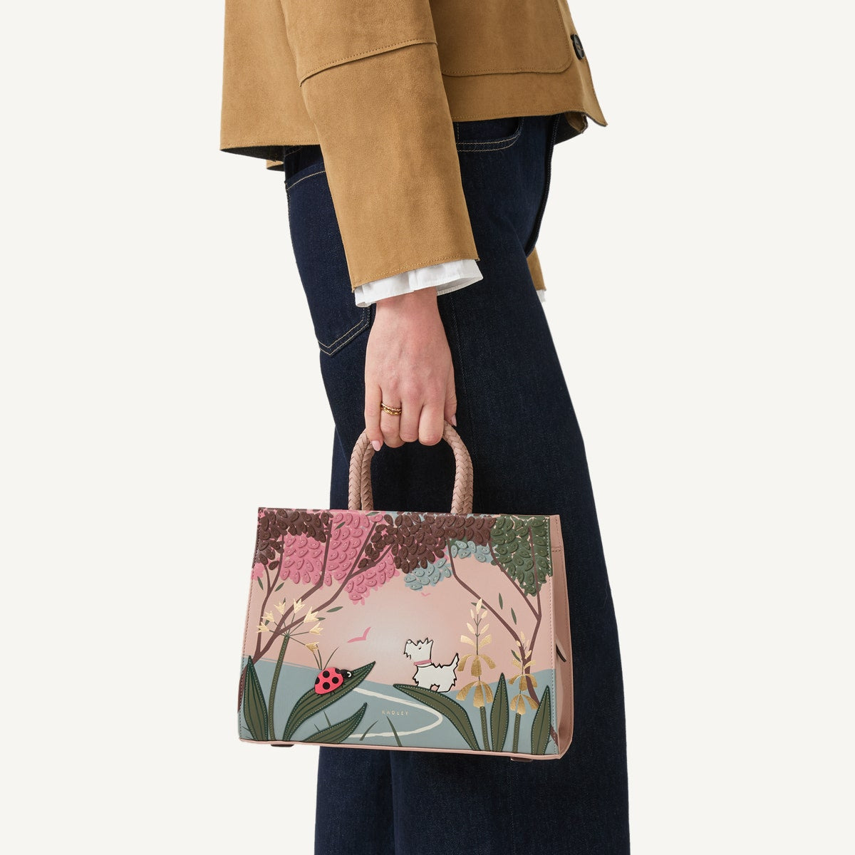 Radley London Prairie Pink Medium Ziptop Grab Bag
