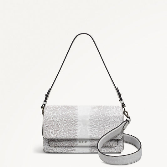 Radley London Bright White Medium Flapover Shoulder Bag