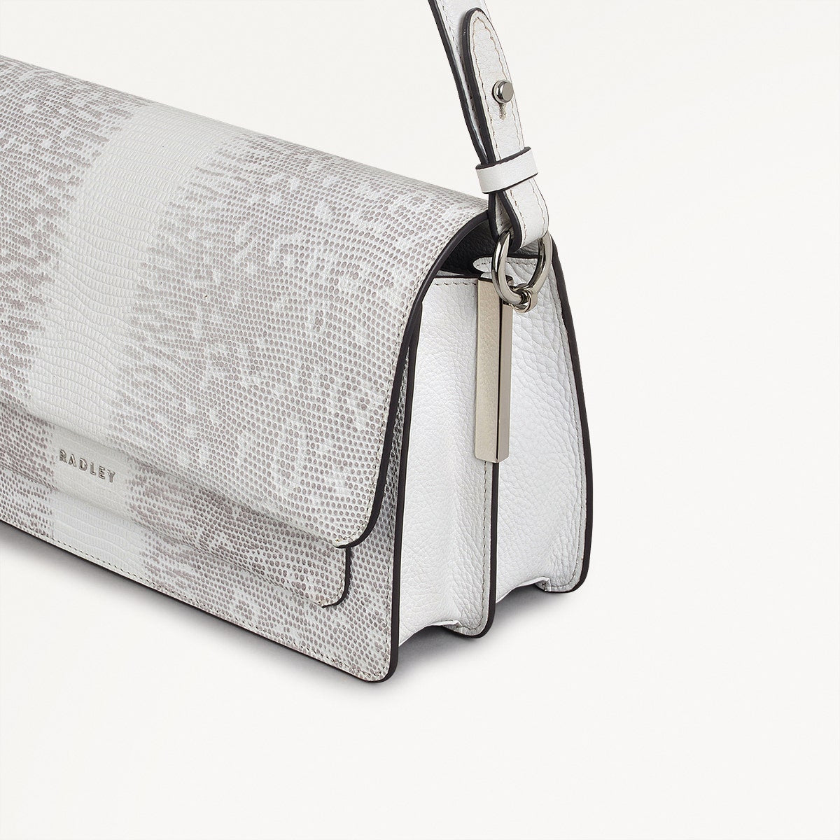 Radley London Bright White Medium Flapover Shoulder Bag