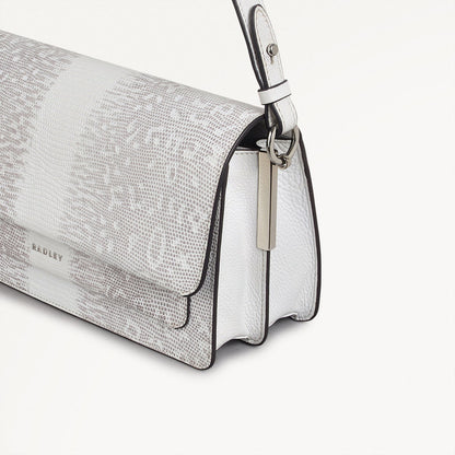 Radley London Bright White Medium Flapover Shoulder Bag