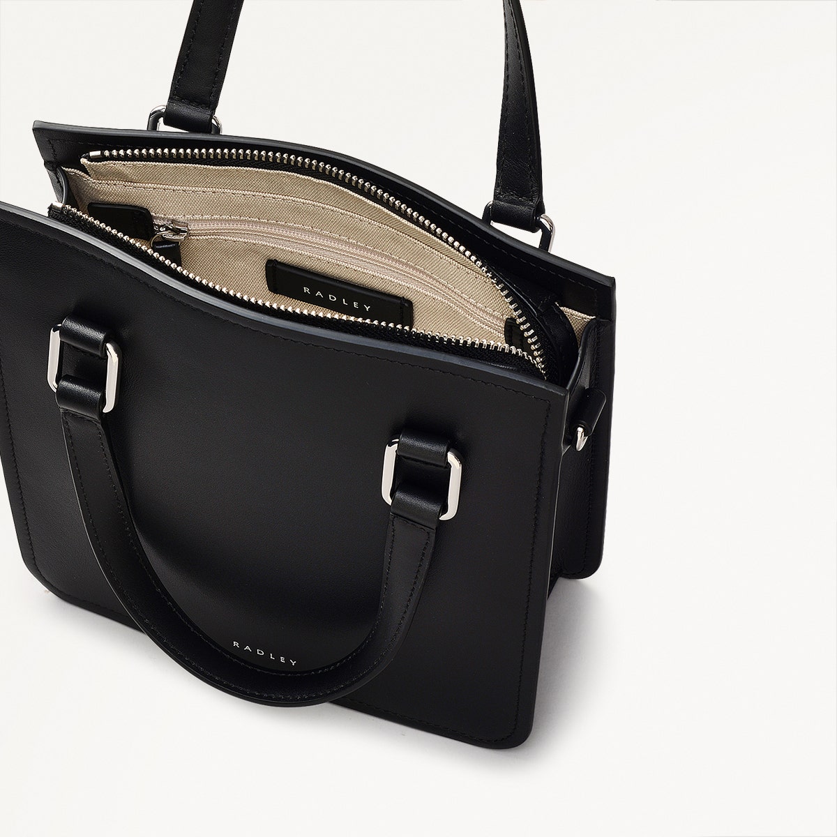 Radley London Black Small Ziptop Grab Bag