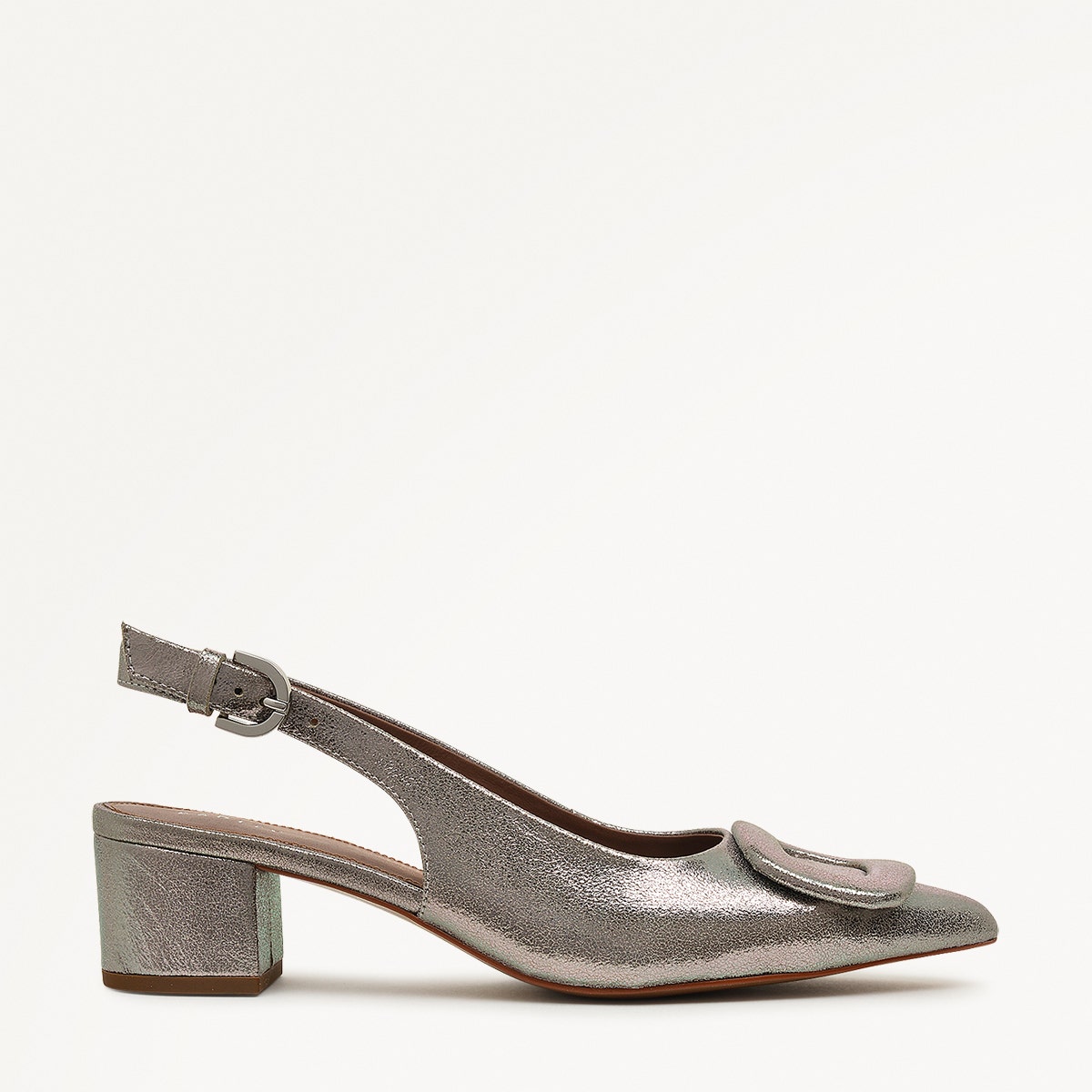 Radley London Dark Silver Heeled Slingback