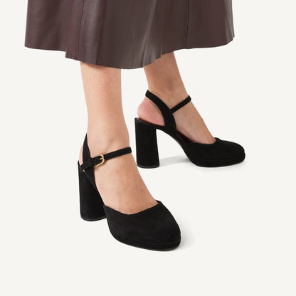 Radley London Black 2-Part Platform Heel