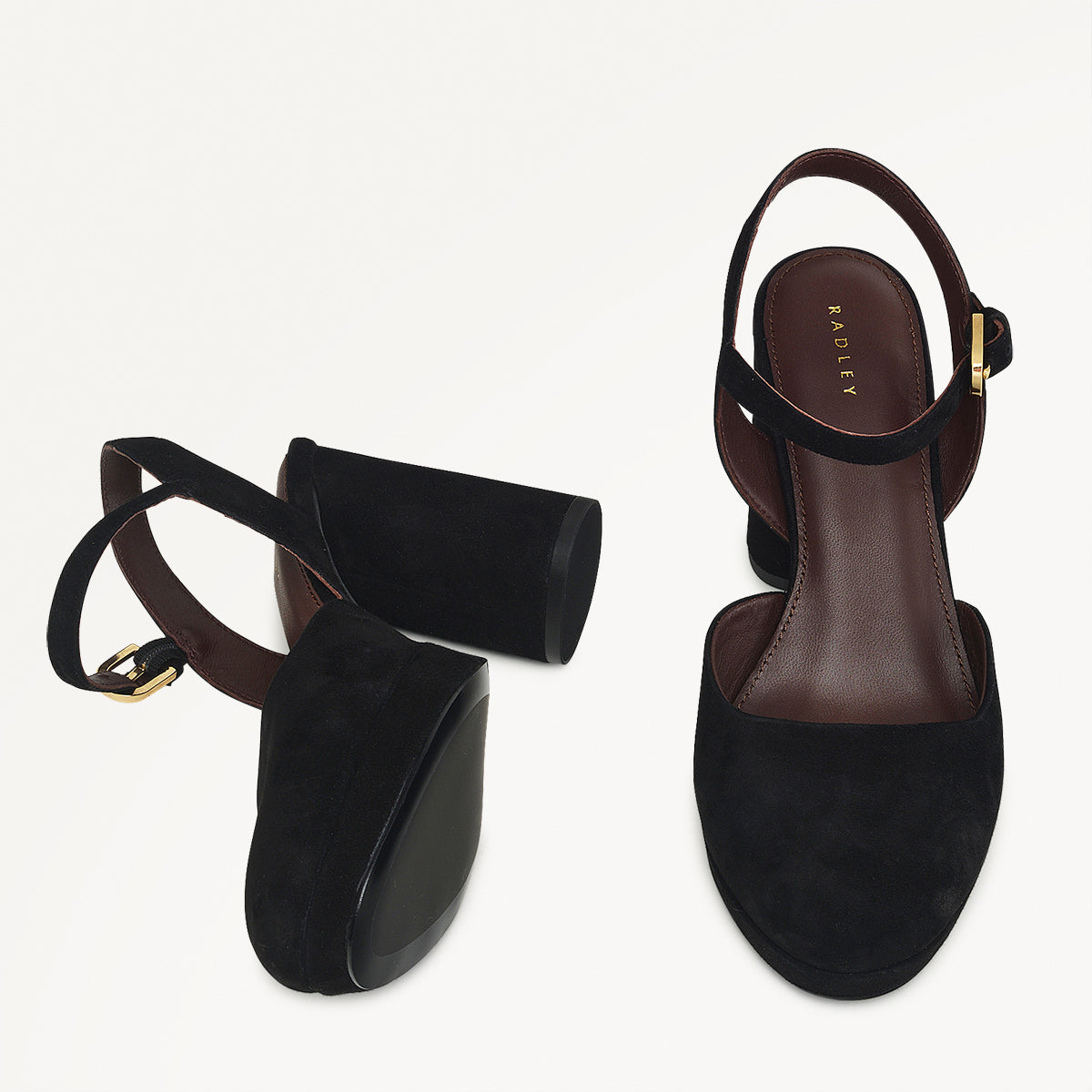 Radley London Black 2-Part Platform Heel