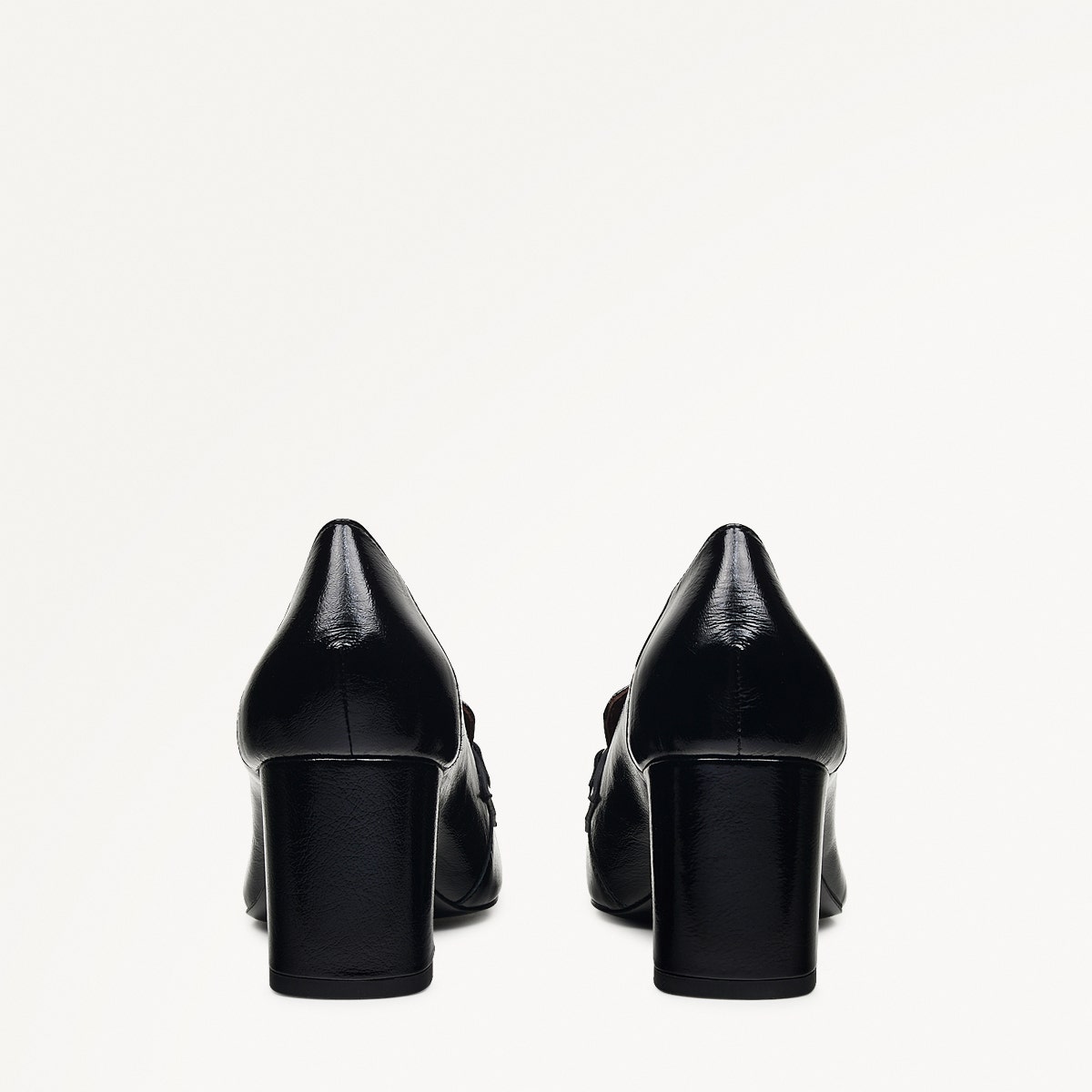 Radley London Black Heeled Saddle Loafer