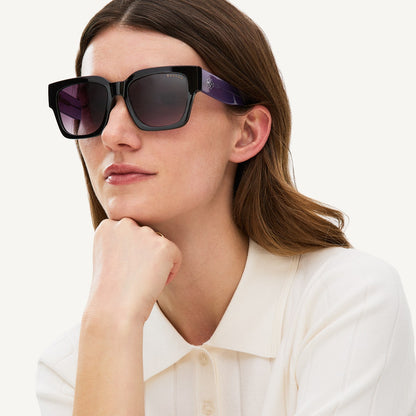 Radley London Black Oversized Square Eyed Sunglass