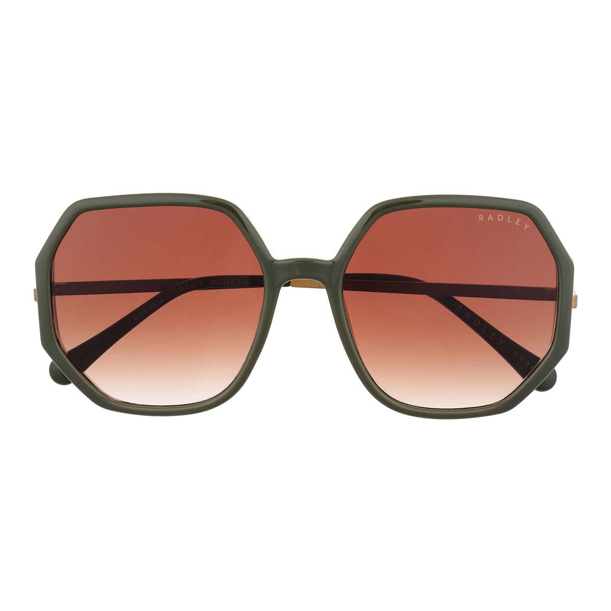 Radley London Bronze Oversized Hexagon Sunglasses