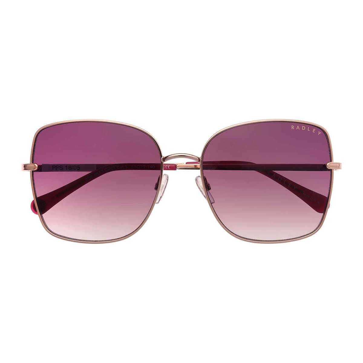 Radley London Rose Gold Metal Frame Sunglasses