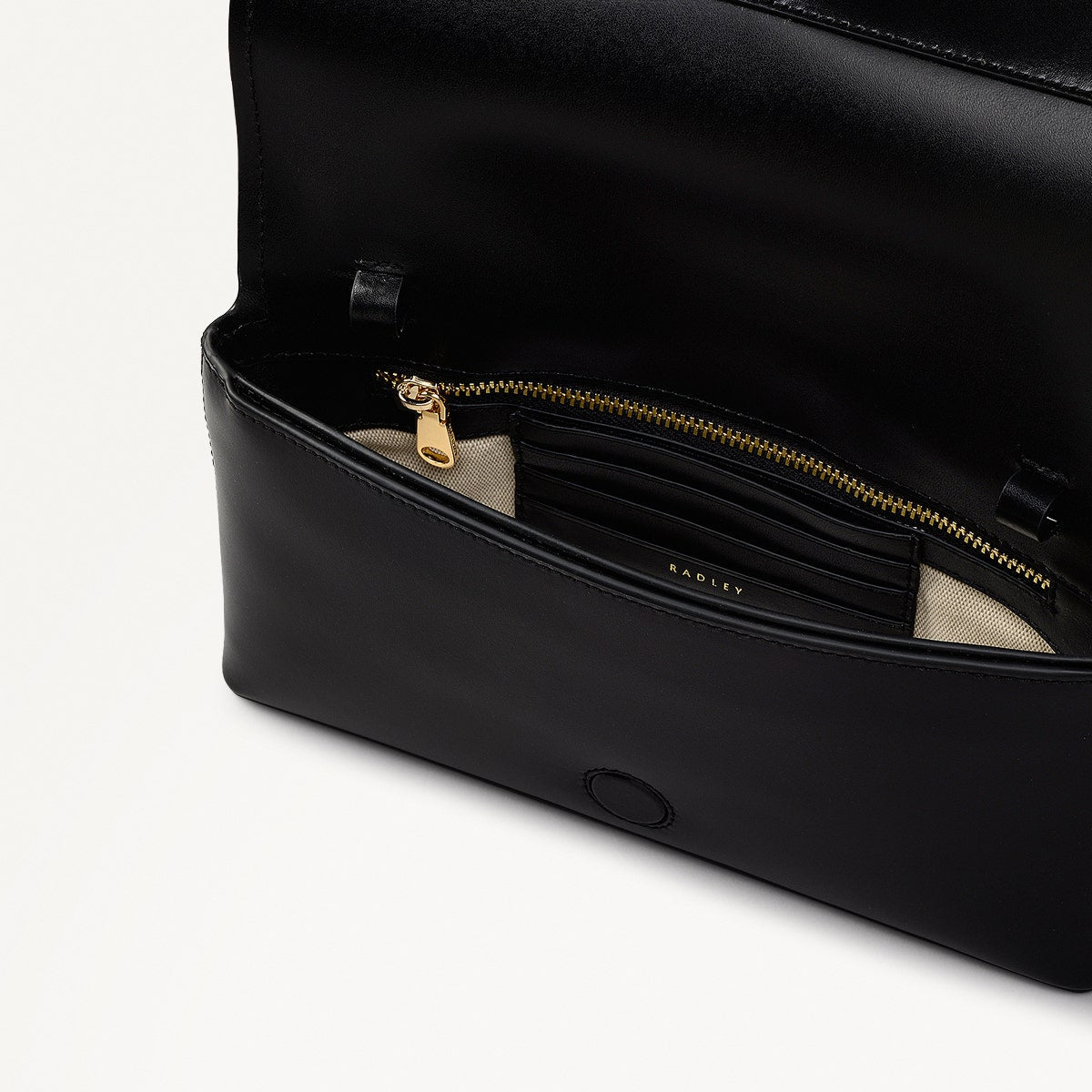 Radley London Black Small Flapover Cross Body Bag