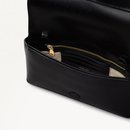 Radley London Black Small Flapover Cross Body Bag