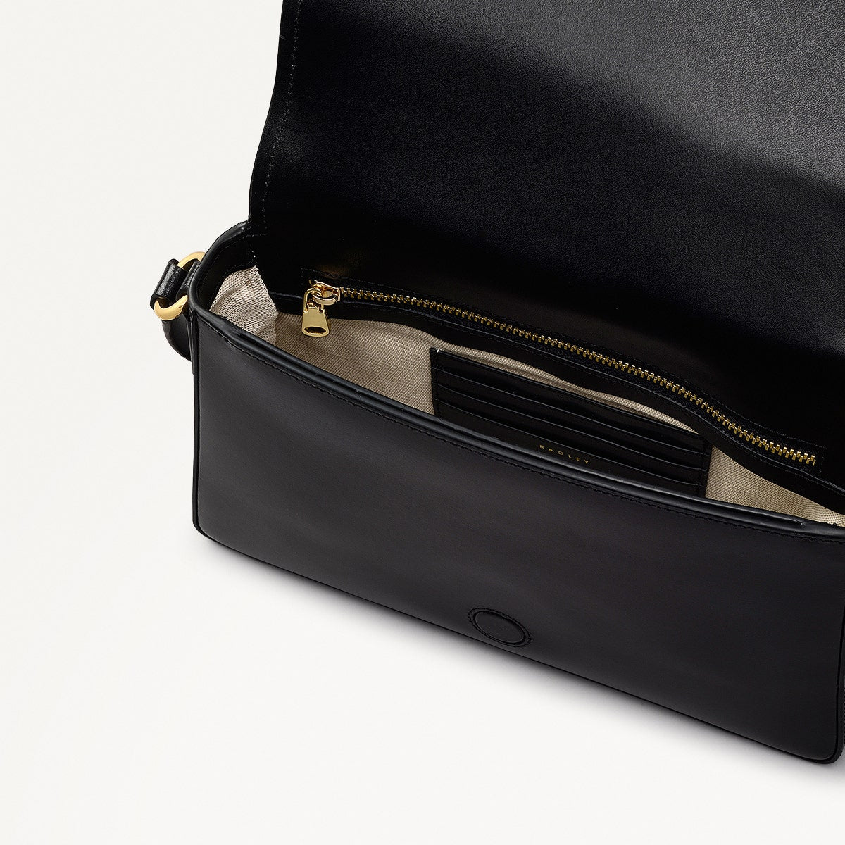 Radley London Black Medium Flapover Cross Body Bag