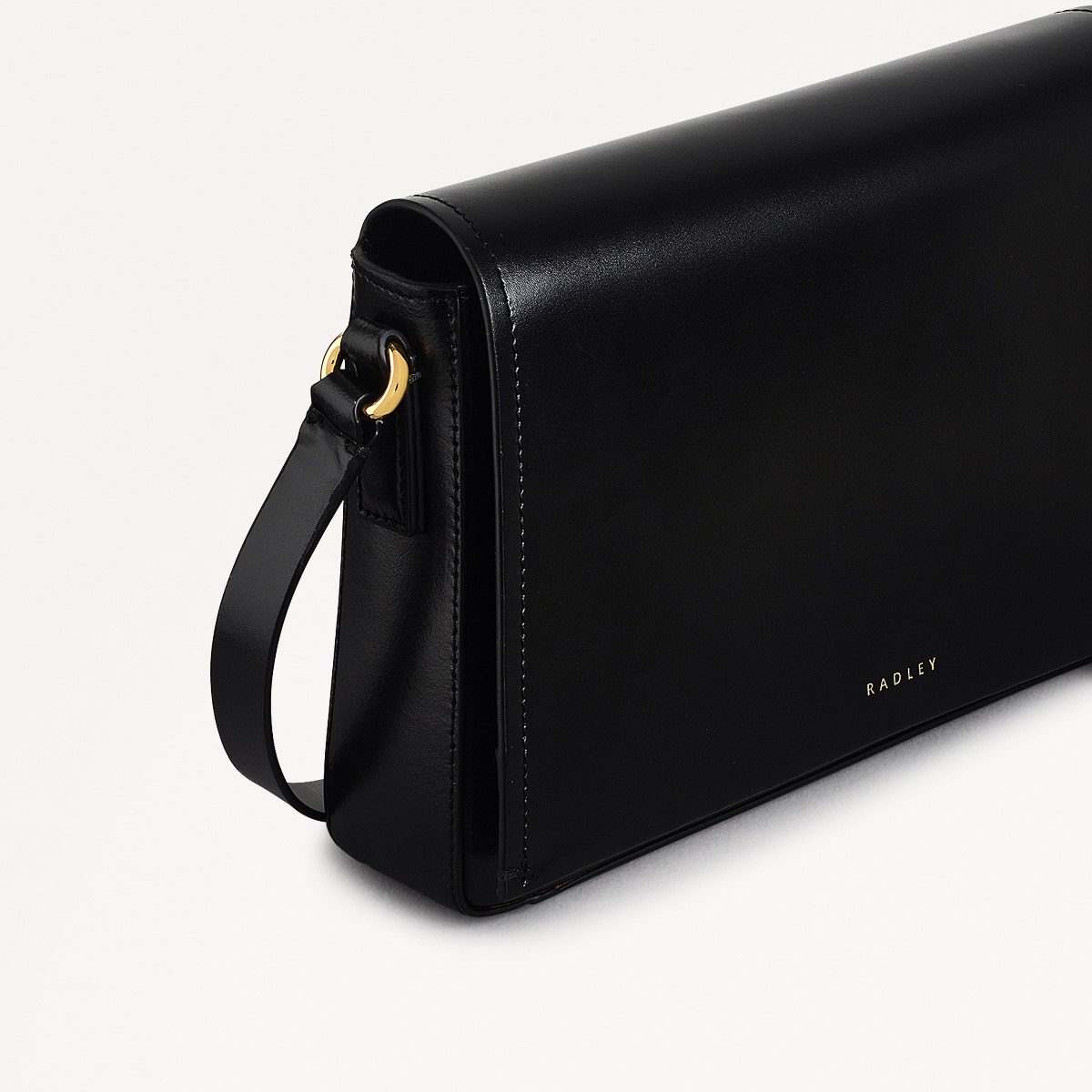Radley London Black Medium Flapover Cross Body Bag