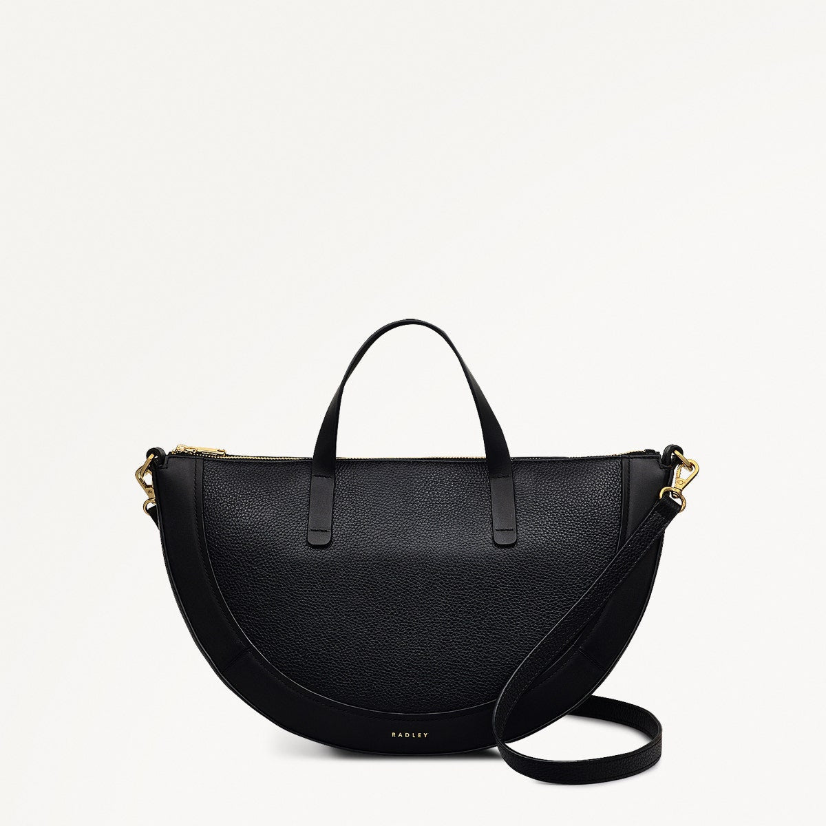 Radley London Black Medium Ziptop Grab Bag