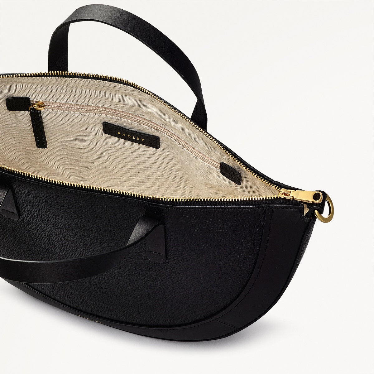 Radley London Black Medium Ziptop Grab Bag