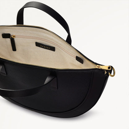 Radley London Black Medium Ziptop Grab Bag
