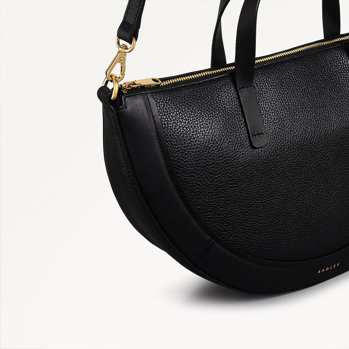 Radley London Black Medium Ziptop Grab Bag