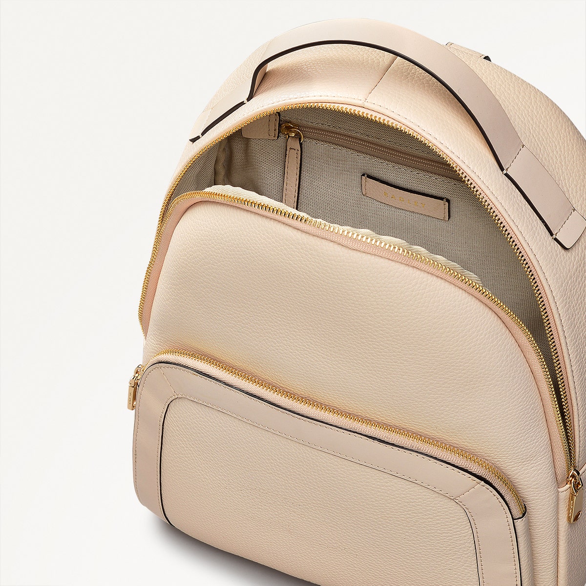 Radley London Oat Milk Medium Zip Around Backpack