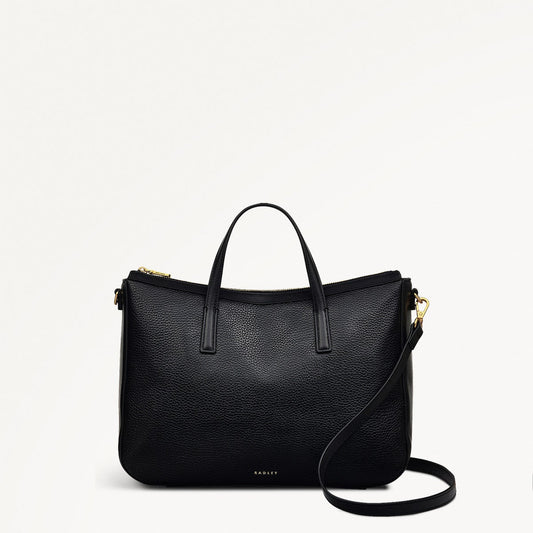 Radley London Black Medium Ziptop Grab Bag