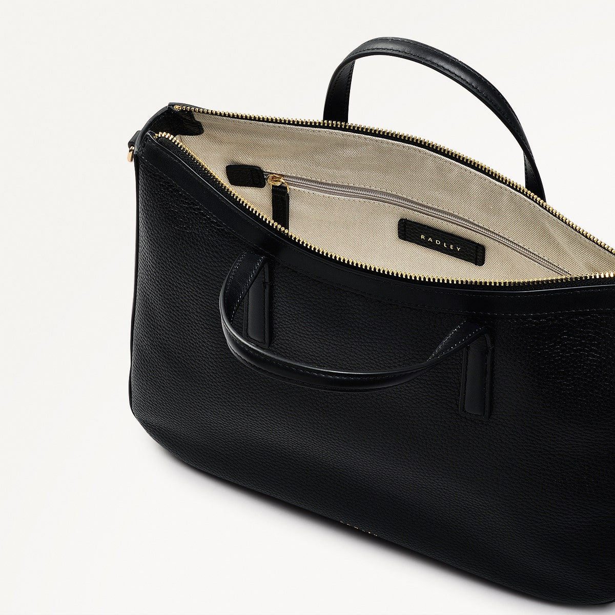 Radley London Black Medium Ziptop Grab Bag