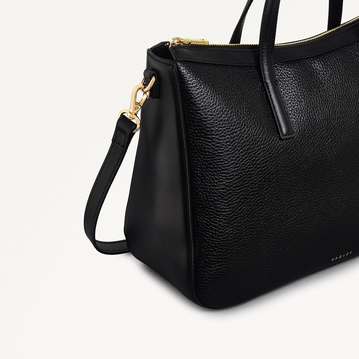 Radley London Black Medium Ziptop Grab Bag