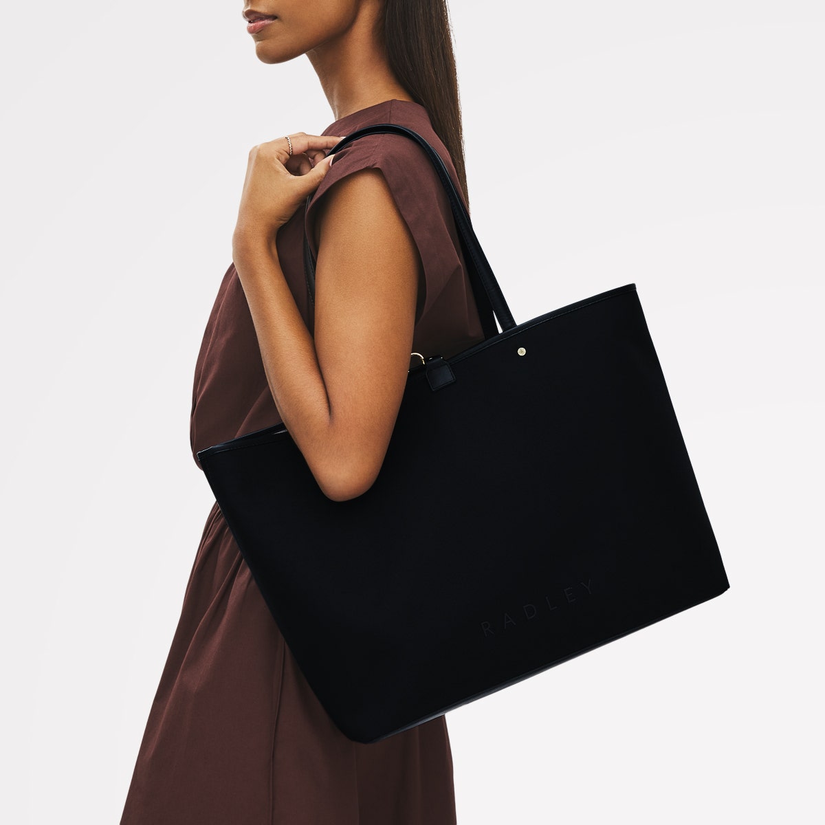Radley London Black Large Open Top Tote Bag