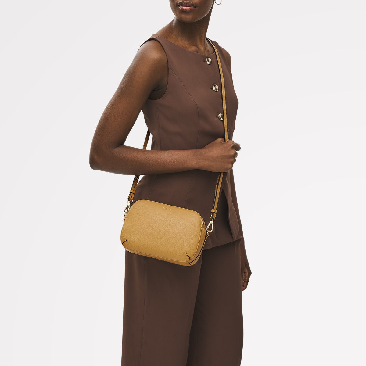 Radley London Pecan Medium Ziptop Cross Body Bag