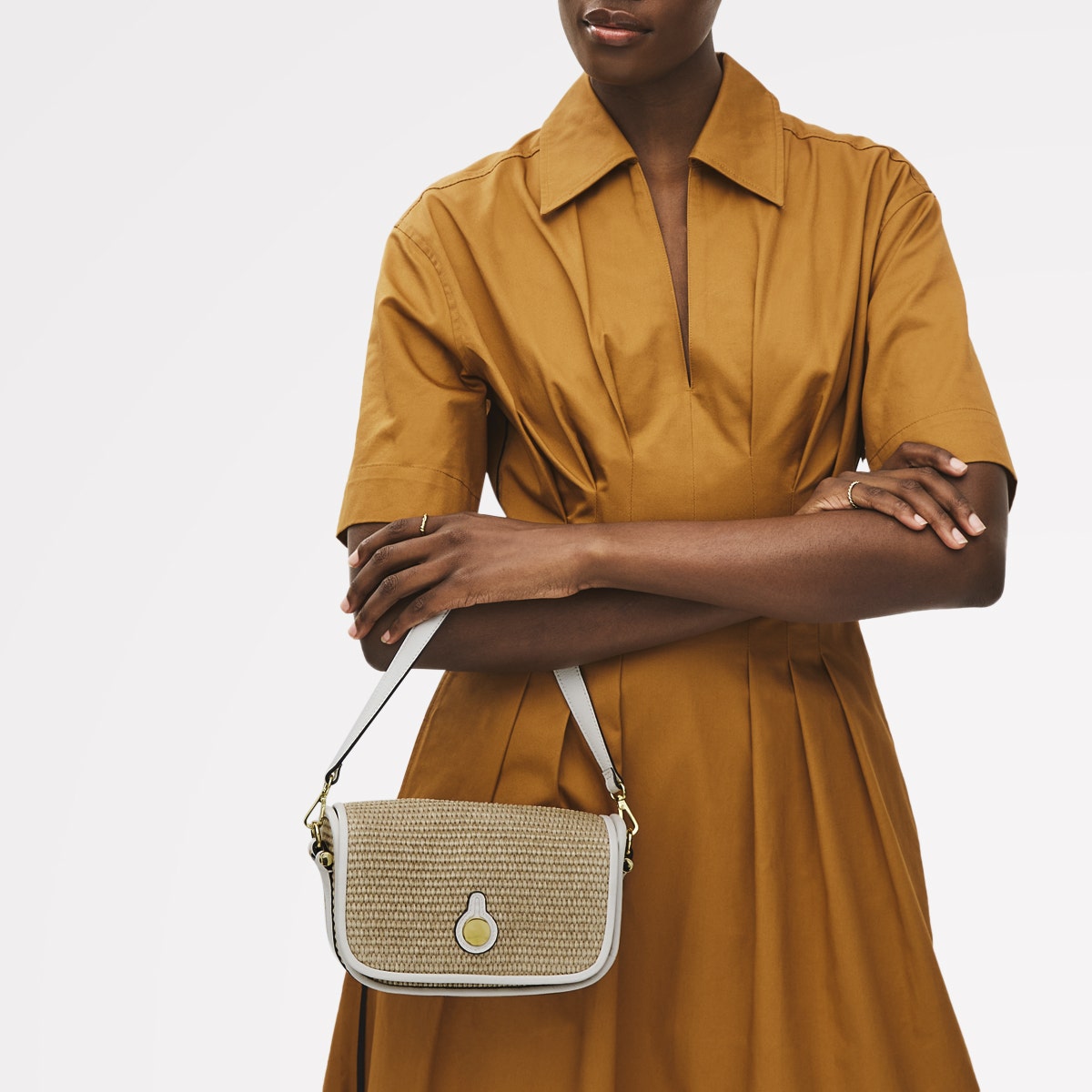 Radley London Natural Small Flapover Cross Body Bag