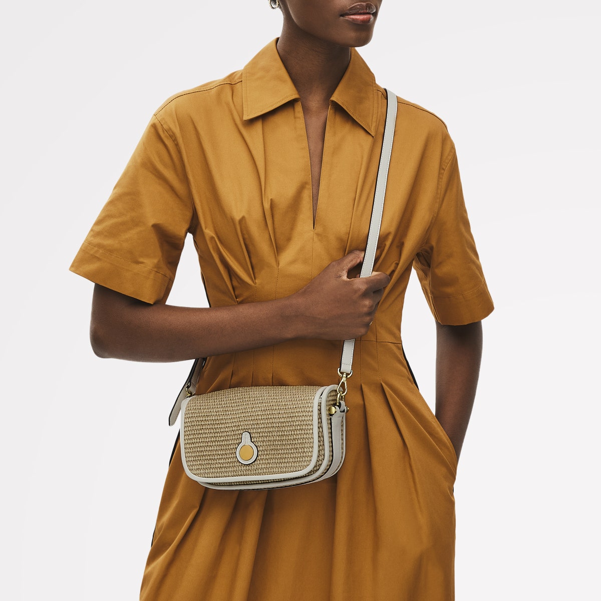 Radley London Natural Small Flapover Cross Body Bag