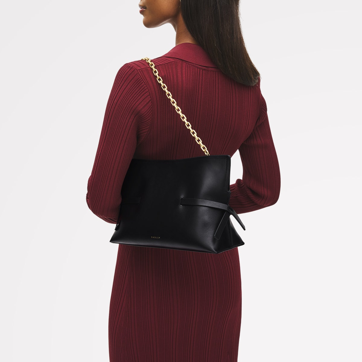 Radley London Black Medium Open Top Clutch Bag