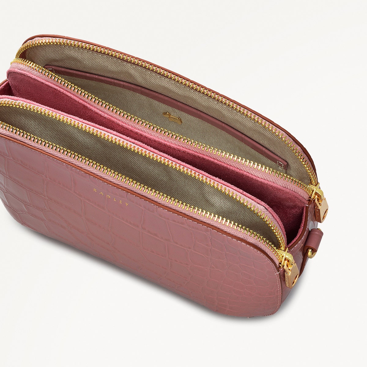 Radley London French Rose Medium Ziptop Cross Body Bag
