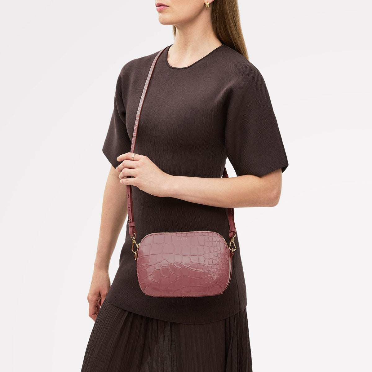 Radley London French Rose Medium Ziptop Cross Body Bag