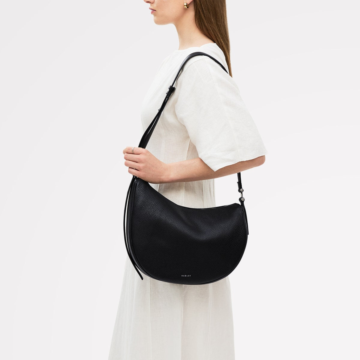 Radley London Black Large Ziptop Cross Body Bag