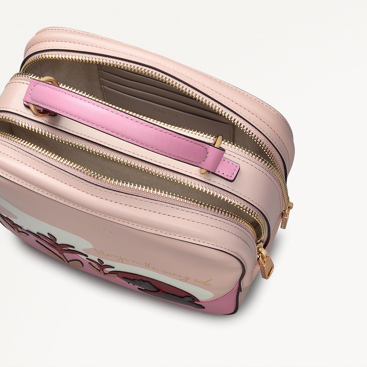 Radley London Prairie Pink Small Zip Around Grab Bag