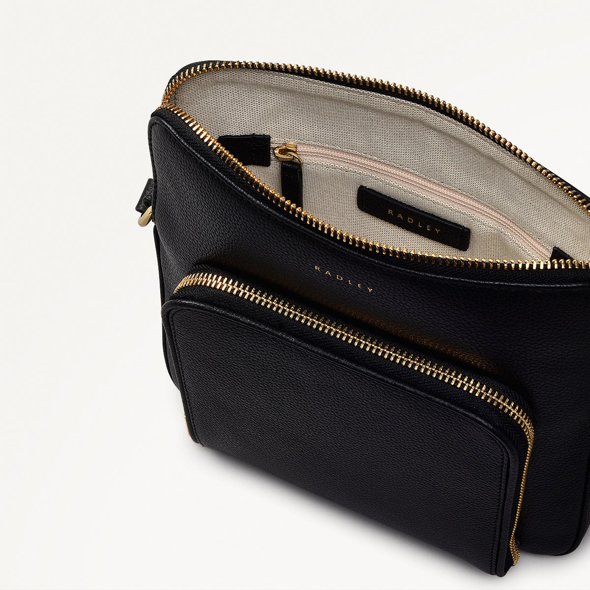 Radley London Black Medium Ziptop Cross Body Bag