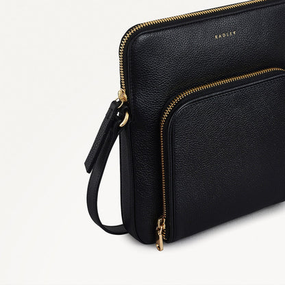 Radley London Black Medium Ziptop Cross Body Bag